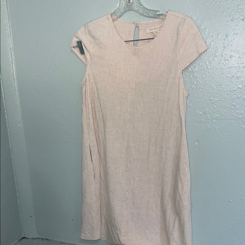 Monteau Beige Textured Dress